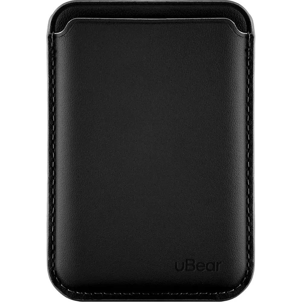 Чехол защитный uBear Leather Shell Case , кардхолдер, натуральная кожа, чёрный